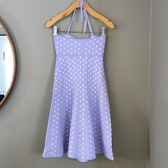Revolve Ronny Kobo Purple Polka Dot Shila Dress Size XS - Picture 7 of 13